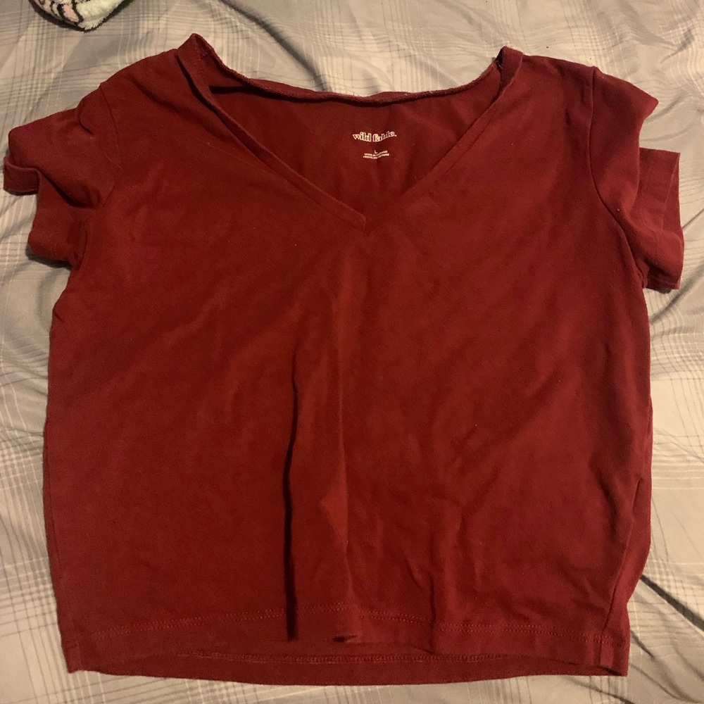 Red Cropped Tee